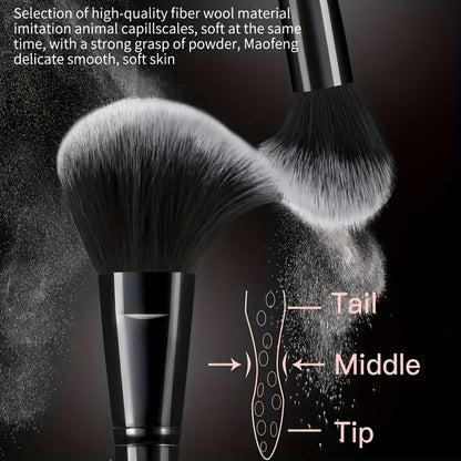HGHDBT 65Pcs Black Makeup Brushes Set Professional Makeup Kit Multi-functional Makeup Tool Set with Case Facial Makeup Accessories, Foundation Makeup Brush Kit Eye and Face Make up Brushes & Tools - color: Black 03K