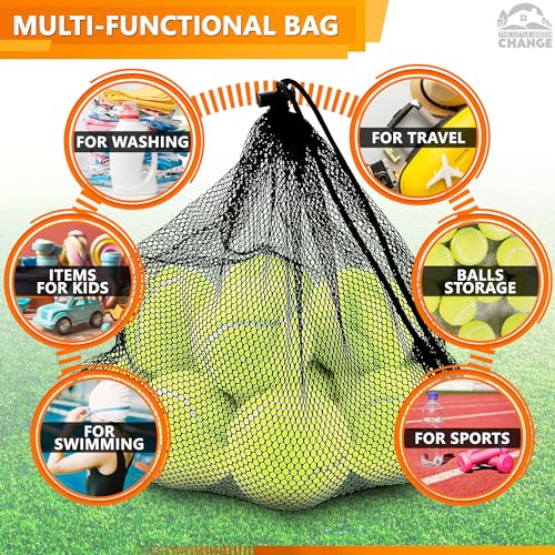 12 PCs Mesh Laundry Bags – 13x15.5 Inch Black Washable Nylon Bags Set – Reusable Mesh Bag for Swimwear, Delicates, Sports Gear, Towels, Travel Use | Lightweight Storage Solution for Daily Needs - style: 12Pcs, Black, M size