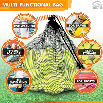 12 PCs Mesh Laundry Bags – 13x15.5 Inch Black Washable Nylon Bags Set – Reusable Mesh Bag for Swimwear, Delicates, Sports Gear, Towels, Travel Use | Lightweight Storage Solution for Daily Needs - style: 12Pcs, Black, M size