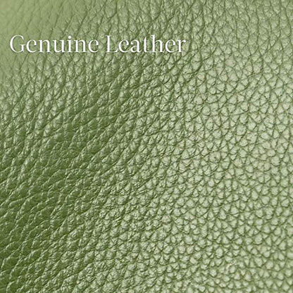 Bveyzi Ultra Slim Thin Leather RFID Blocking Credit Card Holder Bifold Clutch Wallets for Women - color: Olive Green