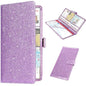 RSAquar Car Registration and Insurance Holder, Vehicle Car Glove Box Organizer, Cool Car Accessories for ID, Driver License Cards & Essential Document, Men&Women, Purple Glitter - color: Glitter Purple