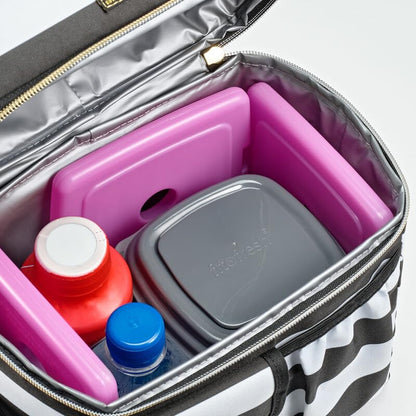 Cool Coolers by Fit + Fresh, Reusable & Long-Lasting Slim Ice Packs, Cold Packs for Lunch Boxes, Ice Packs for Lunch Bags, Purple 8 Pack - color: Purple (8 Pack)