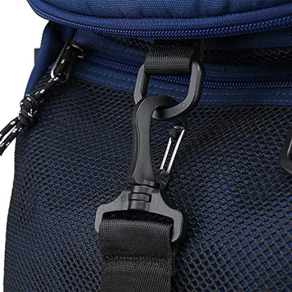 Kalesi Gym Duffle Bag Backpack 4-Way Waterproof with Shoes Compartment for travel Sport Hiking laptop (dark blue) - color: Dark Blue