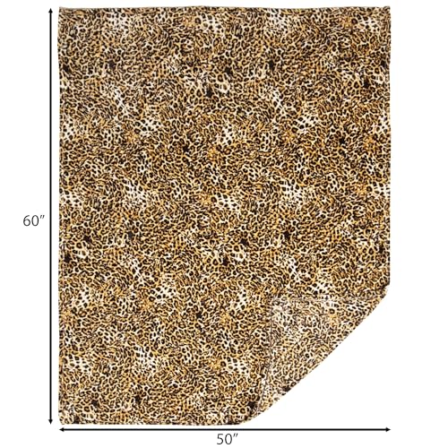 Carstens, Inc. Travel Blanket, Premium Compact 2-in-1 Airplane Blanket/Pillow, Leopard Print - color: Leopard Print