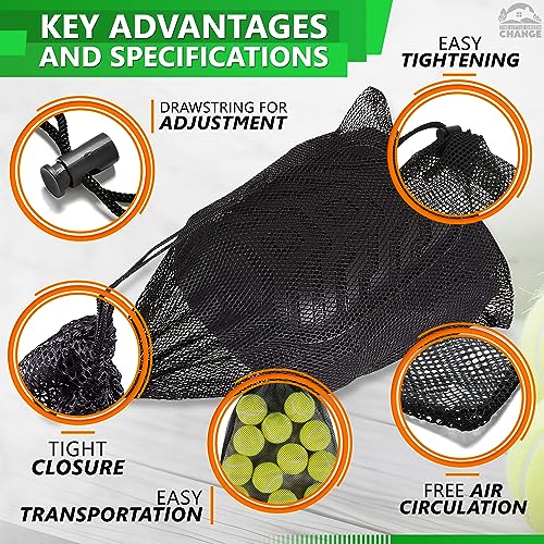 12 PCs Mesh Laundry Bags – 13x15.5 Inch Black Washable Nylon Bags Set – Reusable Mesh Bag for Swimwear, Delicates, Sports Gear, Towels, Travel Use | Lightweight Storage Solution for Daily Needs - style: 12Pcs, Black, M size