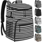 Cooler Backpack Insulated Leakproof Waterproof Backpack Cooler Bag 30/45 Cans, Large Capacity Lightweight Travel Camping Beach Backpack Cooler Ice Chest for Men and Women - color: stripe, size: 30 Cans