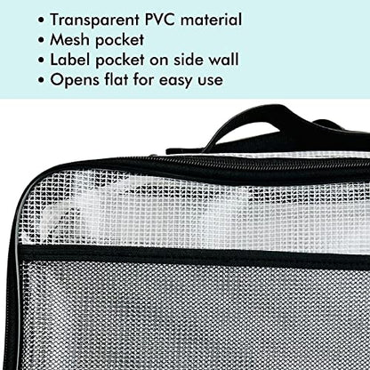 4PC Large Mesh Storage Bag for Board Games, Puzzles, Toys, Supplies, Zippered Bags for Organization Compatible with Legos and Doll Storage (4pc Mesh Bags)