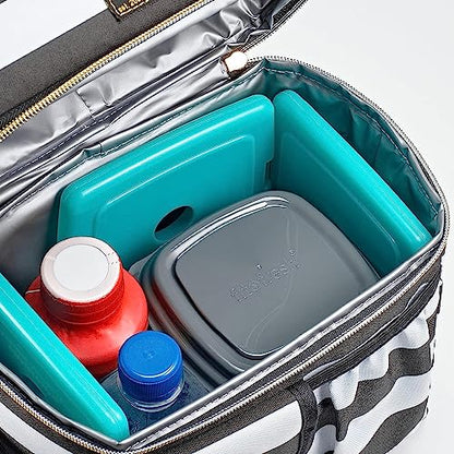 Cool Coolers by Fit + Fresh, Reusable & Long-Lasting Slim Ice Packs, Perfect Addition To Your Lunch Box, Camping Accessories, Insulated Lunch Bag, Beach Cooler Backpack & More, 4PK, Green - color: Green