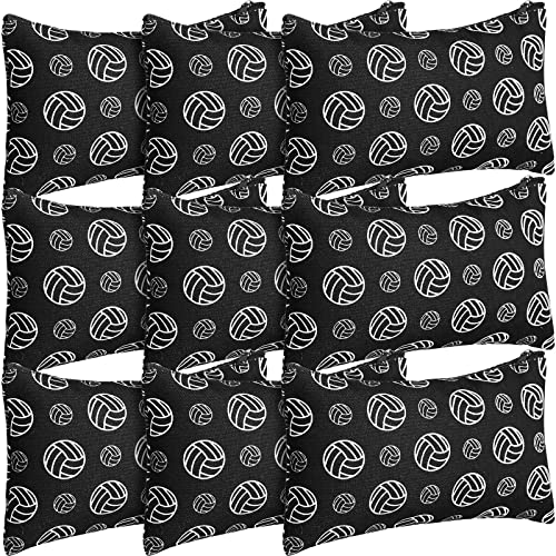 Eccliy 20 Pcs Volleyball Makeup Bags Bulk Sport Team Gifts Volleyball Cosmetic Bag Accessories for Women Toiletry Zipper Pouch Travel Canvas Gifts Stuff for Team Party Players - size: 8 x 5 Inch, style: Volleyball