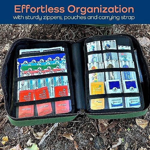 KeepGoing Large Home First Aid Kit for Kids – 270 Pc. for Car, Home, Dorm, & Boat with Latex-Free Bandages – 10 x 7 x 3.5 in. Travel First Aid Kit (Hunter Green) - style: Hunter Green