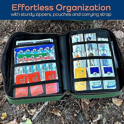 KeepGoing Large Home First Aid Kit for Kids – 270 Pc. for Car, Home, Dorm, & Boat with Latex-Free Bandages – 10 x 7 x 3.5 in. Travel First Aid Kit (Hunter Green) - style: Hunter Green