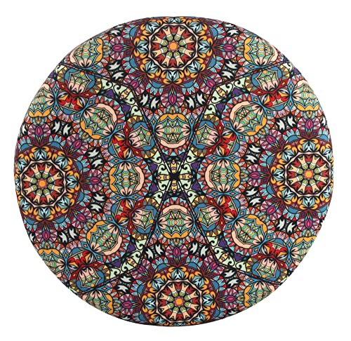 Sigmat Memory Foam Seat Cushion Anti-Slip Soft Round Stool Cushion Chair Pad 13 Inch Graphic - color: Graphic, size: 13 Inch