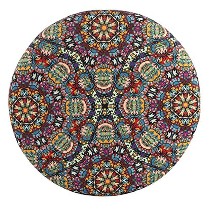 Sigmat Memory Foam Seat Cushion Anti-Slip Soft Round Stool Cushion Chair Pad 13 Inch Graphic - color: Graphic, size: 13 Inch