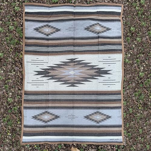 WP West Path Waxed Canvas Camping Blanket & Bedroll – Waterproof Canvas Blanket, Oilskin Outdoor Blanket, Camp Blanket, Bushcraft Ground Cloth (Brown Diamond, Regular) - color: Brown Diamond, size: Regular