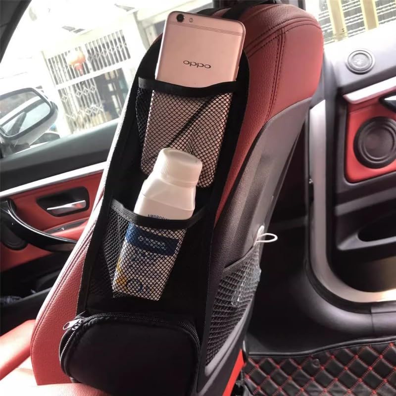 Car Seat Organizer with Multiple Pockets | Hanging Storage Bag, Durable Mesh Seat Back, Multi-Function Pockets, For Baby, Kids, Travel