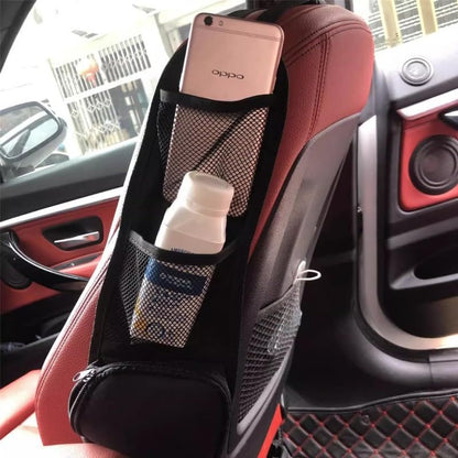 Car Seat Organizer with Multiple Pockets | Hanging Storage Bag, Durable Mesh Seat Back, Multi-Function Pockets, For Baby, Kids, Travel