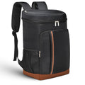 Cooler Backpack Insulated Waterproof 35 Cans,Two Compartments Backpack Cooler,Lightweight Back Pack for Women/Men - color: Black