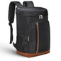 Cooler Backpack Insulated Waterproof 35 Cans,Two Compartments Backpack Cooler,Lightweight Back Pack for Women/Men - color: Black