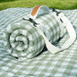Genovega Waterproof Picnic Blanket Beach Outdoor Camping Mat Rug Extra Large Foldable Cute Big Travel Essential Accessories Gift Park Patio Lawn Garden Grass Play Music Festival Concert Must Have - color: Checkered Green