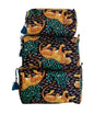 YILLE Set of 3 Pieces Block Printed Travel Organizer Kit Storage Bag for Women Makeup Bag Travel Cosmetic Bag (Black Cheetah) - color: Black Cheetah