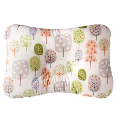 Soft Hypoallergenic Baby Head & Neck Support Organic Cotton Cover Machine Washable (Lime Tree) - color: Lime Tree