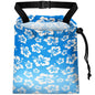 Car Trash Bag Hanging Back of Seat with Adjustable Snap Buckle Strap Cute Printed Drawstring Garbage Bags for Car-Hawaiian Floral Blue - color: Hawaiian Floral Blue Car Trash Bag