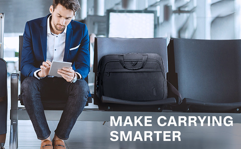 BAGSMART 17.3 Inch Laptop Bag, Expandable Computer Bag Laptop Briefcase Men Women,Laptop Shoulder Bag,Work Bag Business Travel Office, Black - color: Black-17.3 Inch