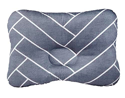 Soft Hypoallergenic Baby Head & Neck Support Organic Cotton Cover Machine Washable (Marble Grey) - color: Marble Grey