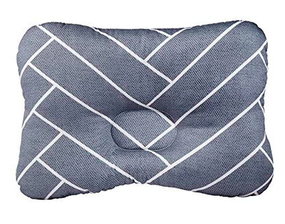 Soft Hypoallergenic Baby Head & Neck Support Organic Cotton Cover Machine Washable (Marble Grey) - color: Marble Grey