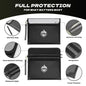 Andyer 2 Pockets Fireproof Document Bag, 6200°F Heat Shield for Valuables | 10-Layer Waterproof Fireproof Money Bag with Reflective Strip, Fire Proof Bag for Cash, Fire Safe Pouch for Home Emergency - color: Black