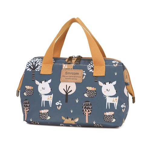 Makeup Bag Cosmetic Bag For Women Girl Travel Makeup Bag Toilet Bag Zipper Organizer Bag Waterproof - color: Blue deer